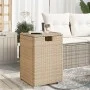 Mesa cubierta para bombona de propano ratán beige 40x40x60 cm by , Garden tables - Ref: Foro24-366297, Price: 91,49 €, Discou...