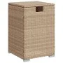Mesa cubierta para bombona de propano ratán beige 40x40x60 cm by , Garden tables - Ref: Foro24-366297, Price: 91,49 €, Discou...
