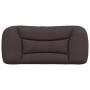 Cabecero de cama acolchado tela marrón oscuro 80 cm