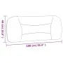 Black synthetic leather padded bed headboard 100 cm by , Headboards and footboards - Ref: Foro24-374556, Price: 44,10 €, Disc...