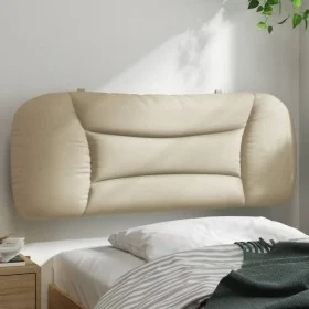 Padded headboard in cream fabric 100 cm by , Headboards and footboards - Ref: Foro24-374554, Price: 39,85 €, Discount: %