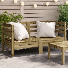 Ecksofas für den Garten, 2 Stück, imprägniertes Kiefernholz. von , Modulare Sofas für den Außenbereich - Ref: Foro24-837990, ...