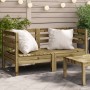 Ecksofas für den Garten, 2 Stück, imprägniertes Kiefernholz. von , Modulare Sofas für den Außenbereich - Ref: Foro24-837990, ...