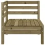 Ecksofas für den Garten, 2 Stück, imprägniertes Kiefernholz. von , Modulare Sofas für den Außenbereich - Ref: Foro24-837990, ...