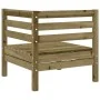 Ecksofas für den Garten, 2 Stück, imprägniertes Kiefernholz. von , Modulare Sofas für den Außenbereich - Ref: Foro24-837990, ...