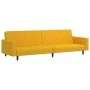 Sofá cama de 2 plazas terciopelo amarillo by , Sofas - Ref: Foro24-375944, Price: 259,35 €, Discount: %