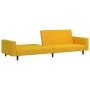Sofá cama de 2 plazas terciopelo amarillo by , Sofas - Ref: Foro24-375944, Price: 259,35 €, Discount: %