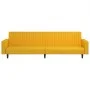Sofá cama de 2 plazas terciopelo amarillo by , Sofas - Ref: Foro24-375944, Price: 259,35 €, Discount: %