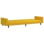 Sofá cama de 2 plazas terciopelo amarillo by , Sofas - Ref: Foro24-375944, Price: 259,35 €, Discount: %