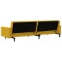 Sofá cama de 2 plazas terciopelo amarillo by , Sofas - Ref: Foro24-375944, Price: 259,35 €, Discount: %