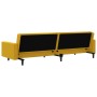 Sofá cama de 2 plazas terciopelo amarillo by , Sofas - Ref: Foro24-375944, Price: 266,33 €, Discount: %