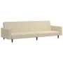 Sofá cama de 2 plazas terciopelo color crema by , Sofas - Ref: Foro24-375946, Price: 260,54 €, Discount: %