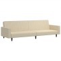 Zweiplätziges Schlafsofa aus cremefarbenem Samt von , Sofas - Ref: Foro24-375946, Preis: 265,11 €, Rabatt: %