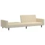 Sofá cama de 2 plazas terciopelo color crema by , Sofas - Ref: Foro24-375946, Price: 260,54 €, Discount: %