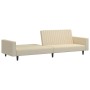 Sofá cama de 2 plazas terciopelo color crema by , Sofas - Ref: Foro24-375946, Price: 265,11 €, Discount: %