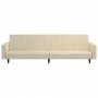 Sofá cama de 2 plazas terciopelo color crema by , Sofas - Ref: Foro24-375946, Price: 260,54 €, Discount: %