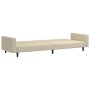 Sofá cama de 2 plazas terciopelo color crema by , Sofas - Ref: Foro24-375946, Price: 265,11 €, Discount: %