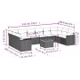 Set de sofás de jardín 11pzas con cojines ratán sintético beige by , Modular outdoor sofas - Ref: Foro24-3224295, Price: 671,...