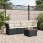 Gartenmöbel-Set, 5-teilig, mit schwarzen Polstern aus synthetischem Rattan. von , Gartensets - Ref: Foro24-3223473, Preis: 28...
