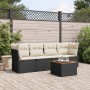 Gartenmöbel-Set, 5-teilig, mit schwarzen Polstern aus synthetischem Rattan. von , Gartensets - Ref: Foro24-3223473, Preis: 27...