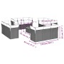 Set de sofás de jardín y cojines 13 pzas ratán sintético negro by , Garden sets - Ref: Foro24-3223536, Price: 791,18 €, Disco...