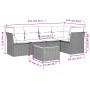 Gartensofa-Set mit 6-teiligen Kissen aus synthetischem Rattan in Beige. von , Gartensets - Ref: Foro24-3223630, Preis: 362,10...
