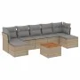 Juego de sofás de jardín con cojines beige 8 pzas ratán PE by , Garden sets - Ref: Foro24-3223777, Price: 450,07 €, Discount: %