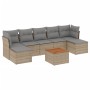 Juego de sofás de jardín con cojines beige 8 pzas ratán PE by , Garden sets - Ref: Foro24-3223777, Price: 443,14 €, Discount: %