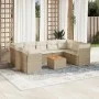 Juego de sofás jardín con cojines beige 10 pzas ratán sintético de , Conjuntos de jardín - Ref: Foro24-3223804, Precio: 654,8...