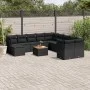 Set de sofás de jardín 12 piezas cojines ratán sintético negro by , Garden sets - Ref: Foro24-3223976, Price: 732,13 €, Disco...
