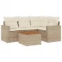 Gartensofa-Set mit 5-teiligen Kissen aus synthetischem Rattan in Beige. von , Gartensets - Ref: Foro24-3224105, Preis: 365,61...