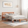 Bettgestell aus massivem, wachsbraunem Kiefernholz, 140 x 200 cm von , Betten und Lattenroste - Ref: Foro24-844145, Preis: 96...