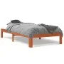 Estructura de cama madera maciza de pino marrón cera 90x190 cm de , Camas y somieres - Ref: Foro24-844164, Precio: 74,39 €, D...