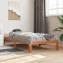 Estructura de cama madera maciza de pino marrón cera 90x190 cm de , Camas y somieres - Ref: Foro24-844164, Precio: 74,39 €, D...