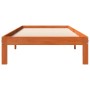 Wachsbrauner Bettrahmen aus massivem Kiefernholz, 90 x 190 cm von , Betten und Lattenroste - Ref: Foro24-844164, Preis: 75,23...