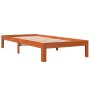 Wachsbrauner Bettrahmen aus massivem Kiefernholz, 90 x 190 cm von , Betten und Lattenroste - Ref: Foro24-844164, Preis: 75,23...