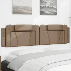 Cappuccino synthetic leather padded bed headboard 200 cm by , Headboards and footboards - Ref: Foro24-374818, Price: 64,82 €,...