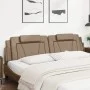 Cabecero de cama acolchado cuero sintético capuchino 200 cm de , Cabeceros y pies de cama - Ref: Foro24-374818, Precio: 69,61...