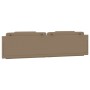 Cabecero de cama acolchado cuero sintético capuchino 200 cm de , Cabeceros y pies de cama - Ref: Foro24-374818, Precio: 70,81 €