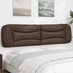 Cabecero de cama acolchado cuero sintético marrón 200 cm de , Cabeceros y pies de cama - Ref: Foro24-374625, Precio: 84,23 €,...