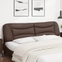 Gepolstertes Bettkopfteil aus braunem Kunstleder, 200 cm von , Kopf- und Fußteile - Ref: Foro24-374625, Preis: 85,17 €, Rabat...