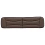 Cabecero de cama acolchado cuero sintético marrón 200 cm de , Cabeceros y pies de cama - Ref: Foro24-374625, Precio: 84,23 €,...