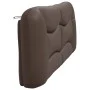 Cabecero de cama acolchado cuero sintético marrón 200 cm de , Cabeceros y pies de cama - Ref: Foro24-374625, Precio: 84,23 €,...