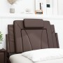 Padded headboard in brown synthetic leather, 80 cm. by , Headboards and footboards - Ref: Foro24-374762, Price: 27,35 €, Disc...
