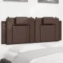 Cabecero de cama acolchado cuero sintético marrón 120 cm de , Cabeceros y pies de cama - Ref: Foro24-374783, Precio: 33,52 €,...