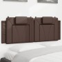 Gepolstertes Kopfteil aus braunem Kunstleder, 120 cm von , Kopf- und Fußteile - Ref: Foro24-374783, Preis: 33,95 €, Rabatt: %