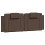 Gepolstertes Kopfteil aus braunem Kunstleder, 120 cm von , Kopf- und Fußteile - Ref: Foro24-374783, Preis: 33,95 €, Rabatt: %