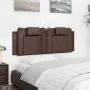 Cabecero de cama acolchado cuero sintético marrón 120 cm de , Cabeceros y pies de cama - Ref: Foro24-374783, Precio: 33,52 €,...