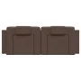Cabecero de cama acolchado cuero sintético marrón 120 cm de , Cabeceros y pies de cama - Ref: Foro24-374783, Precio: 33,52 €,...