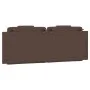 Cabecero de cama acolchado cuero sintético marrón 120 cm de , Cabeceros y pies de cama - Ref: Foro24-374783, Precio: 33,52 €,...